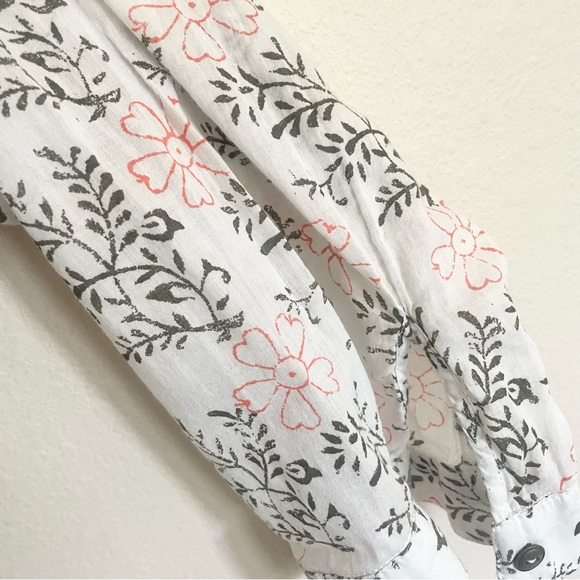 Anthropologie Embroidered Floral Button Up Shirt - Picture 7 of 11